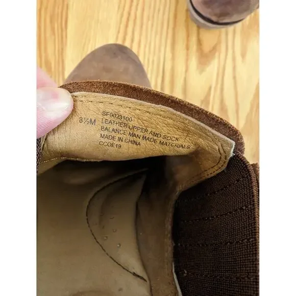 Sofft Brown Leather Western Style Booties Size 8.5 - Picture 8 of 8